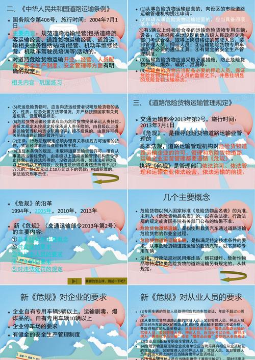 道路危险货物运输从业人员培训课件（不含道路普通货物运输）